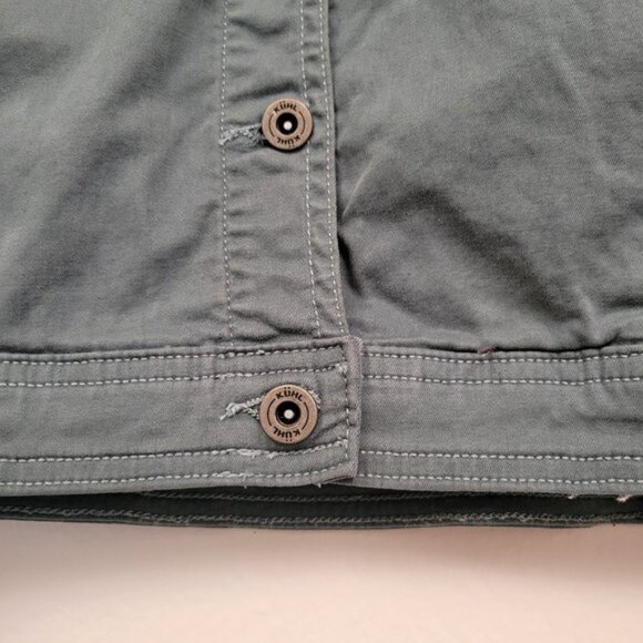 Kuhl Kultivatr Women's Twill Button Up Jacket Large Stretch Eucalyptus Blue - Picture 7 of 13